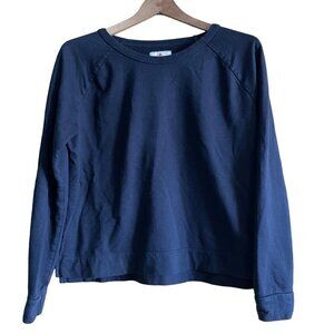 American Giant Women's Sweatshirt French Terry Crew Pullover USA Black Small